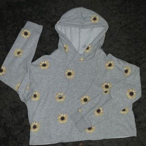 Cropped Sunflower Hoodie